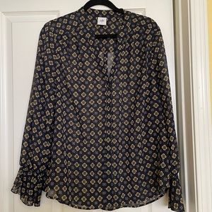 CAbi Sheer Blouse Sz L
